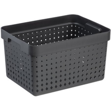 NHG Bac de rangement SEOUL BASKET L, PP, gris