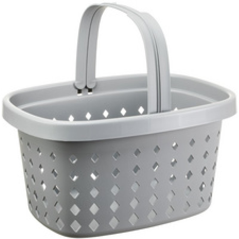 NHG Panier à provisions SEOUL BASKET, PP, 16 litres, gris