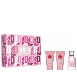 Set Dsquared Wood For Her, Femei, Eau De Toilette, 50ml Lotiune de corp 50ml Gel de dus 50ml