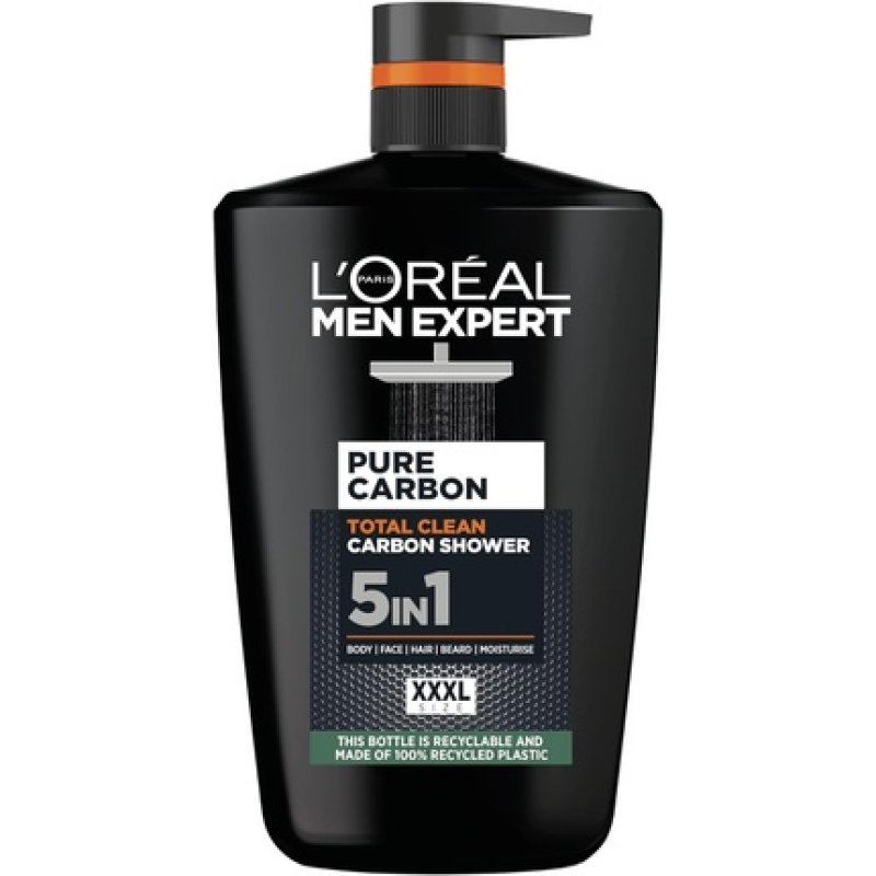 L'Oréal Men Expert Pure Carbon Shower Gel Large XXL 1L