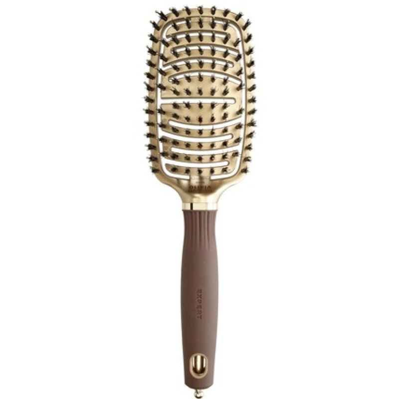 Expert Care Flex Boar and Nylon Bristles Gold and Brown