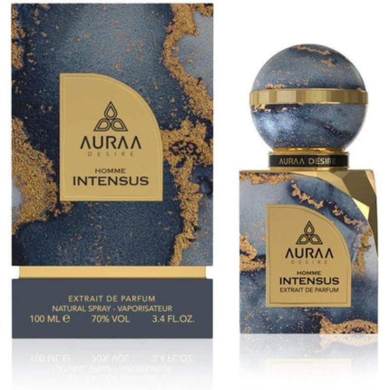 Homme Intensus Extrait de Parfum 100ml by Auraa Desire - Luxury Unisex Fragrance Woody Oriental Scent with Ginger,