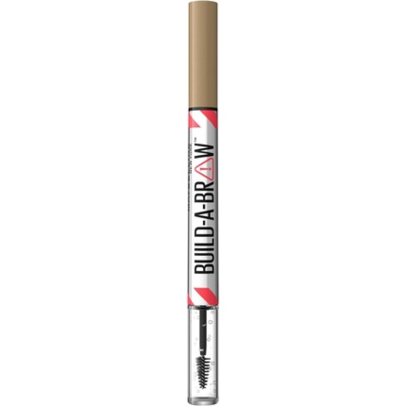 Maybelline New York Build A Brow 2 in 1 Brow Pen and Sealing Gel Real-looking Fuller Brows Waterproof Sweat and