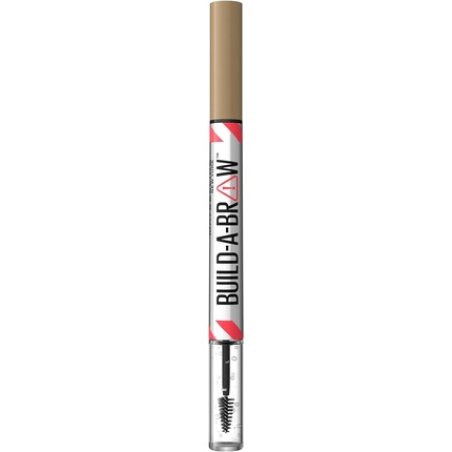 Maybelline New York Build A Brow 2 in 1 Brow Pen and Sealing Gel Real-looking Fuller Brows Waterproof Sweat and