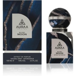 Bluish Moon Extrait de Parfum 100ml by Auraa Desire Luxury Unisex Woody Oriental Fragrance with Bergamot, Cardamom,
