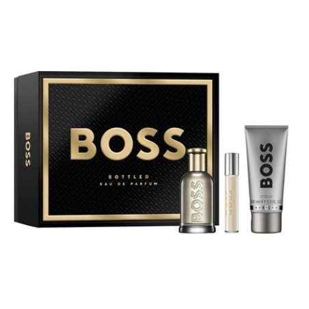 Boss Bottled Gift Set - Eau De Parfum Spray 100ml, Eau De Parfum 10ml, Shower Gel 100ml