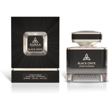 Black Onyx Extrait De Perfume 100ml by Auraa Desire Floral Spicy Fragrance for Men Pink pepper, Bergamot, Black pepper
