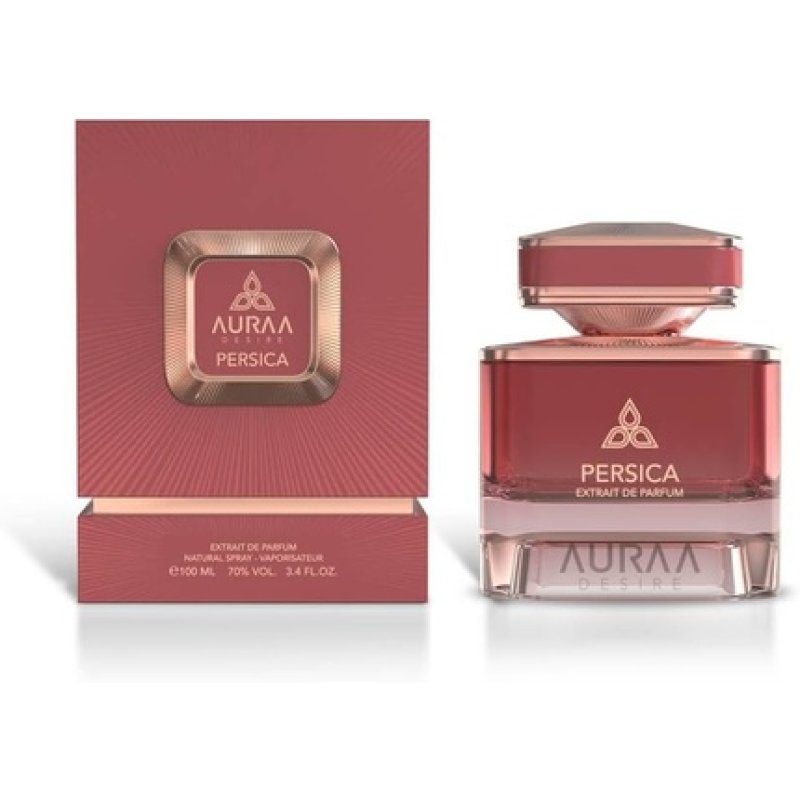 Auraa Desire Persica Extrait De Perfume 100ml Floral Sweet Fragrance for Women - Baie Rose, Saffron, Cashmere Wood