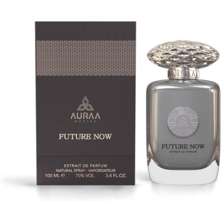 Future Now Extrait De Perfume 100ml by Auraa Desire - Ambery, Sweet and Woody Fragrance - Perfume for Men and Women -