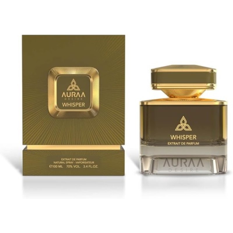 Whisper Extrait De Perfume 100ml by Auraa Desire Bold Sweet Woody Fragrance for Men Cedarwood Patchouli Oud Scents Long