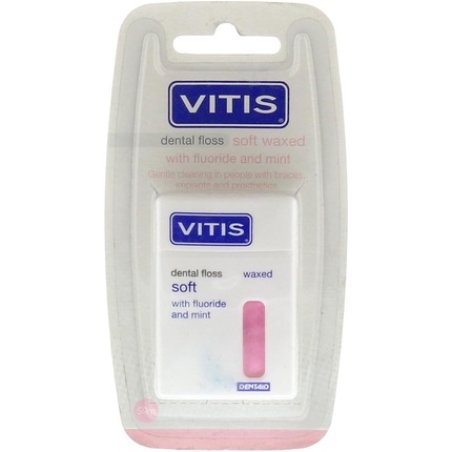 Vitis Dental Floss Soft Waxed with Fluoride and Mint