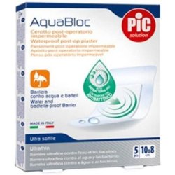 Pic Aquabloc Sterile Antibacterial Patch 10x8cm - Pack of 5