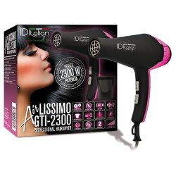 ID Italian Design Airlissimo Pink Hair Dryer 2300W 2 Temperature Settings with 2 Speeds