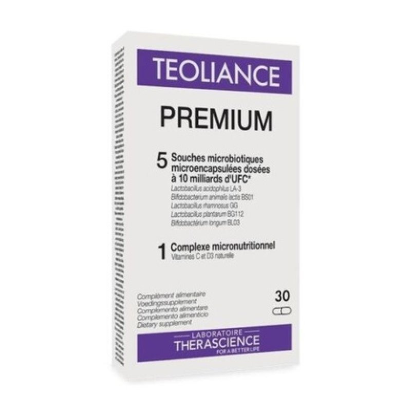 LABORATOIRE THERASCIENCE Teoliance Premium Probiotics Supplement 30 Capsules