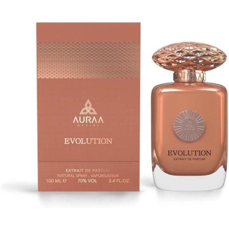 Evolution Extrait De Perfume 100ml by Auraa Desire Floral Woody Fragrance for Women Damask Rose Patchouli Sandalwood