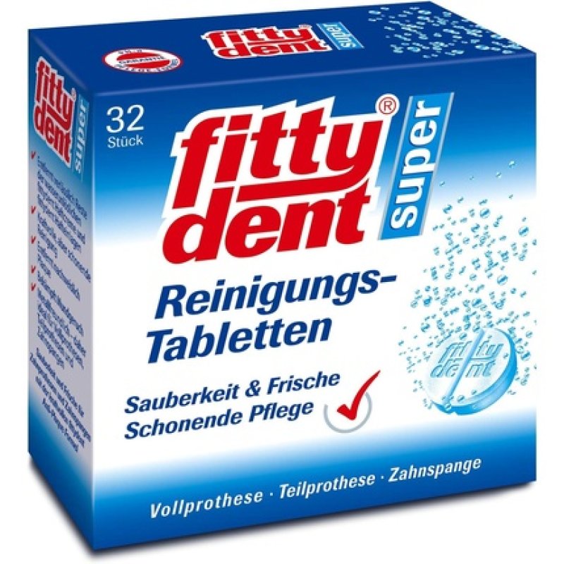 fittydent Super Cleaning Tablets 32 Pieces