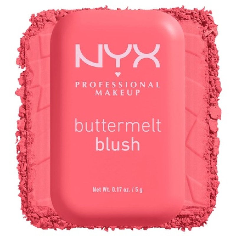 NYX PROFESSIONAL MAKEUP Buttermelt Powder Blush Fade and Transfer-Resistant Blush Vegan Formula U Know Butta 04 0.17