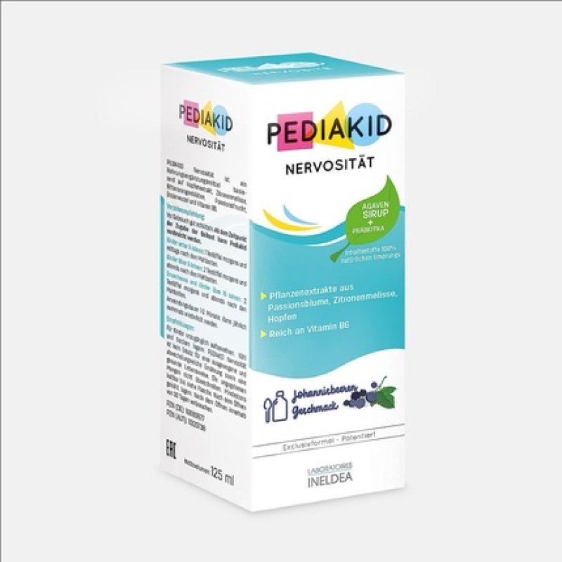PEDIAKID Nervosität Promotes Relaxation and Inner Peace Gluten-Free Allergen-Free Vegan 125ml