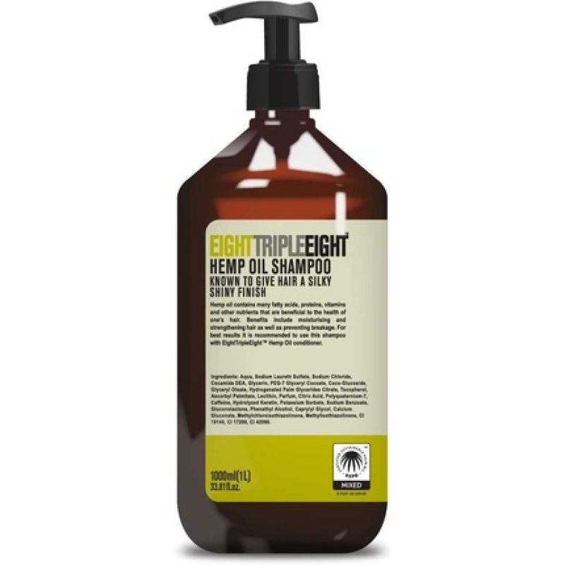 Eight Triple Eight Hemp Oil Shampoo 1000ml