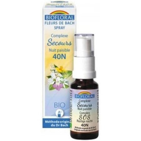 Biofloral Flowers Bach 40N Spray Remedy Rescue Bio Demeter 20ml