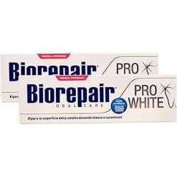 Biorepair Pro White Toothpaste - 75 Ml, Repairs Enamel Surface, Provides Whiteness And Shine