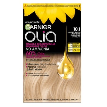 Garnier Olia Hair Color 101 Ashy Very - A Vibrant Hair Color With A Beautiful Ashy Finish