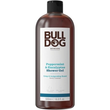 Bulldog Peppermint and Eucalyptus Shower Gel Crisp and Invigorating Body Wash 500ml