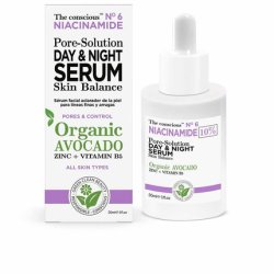 The Conscious Niacinamide Pore Solution Day Night Serum Organic Avocado 30ml Women