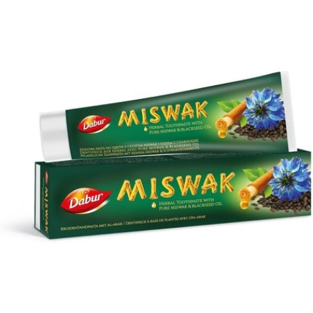 Dabur Miswak Blackseed Toothpaste 100gm Herbal Toothpaste with Pure Miswak Extract and Blackseed Blend Natural Oral