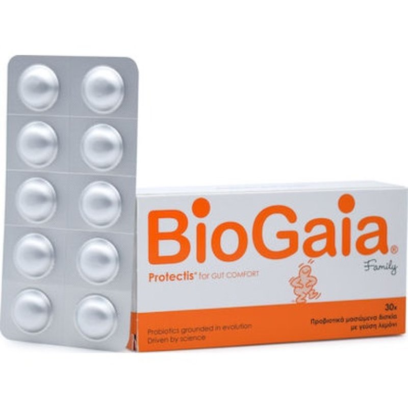 Biogaia Protectis Family Probiotics Chewable Tablets - Lemon 30 Chewable Tablets