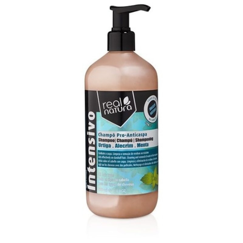 Real Natura Pro Anti-Dandruff Shampoo without Salt 500ml Gentle Cleansing and Dandruff Control