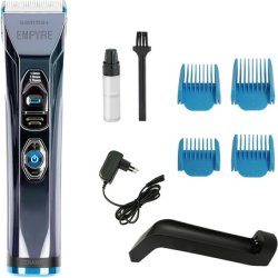 GAMMA Empyre Professional Men's Hair Clipper with 3-Speed Rotary Motor, White Ceramic Blade, 300 Minutes Cordless