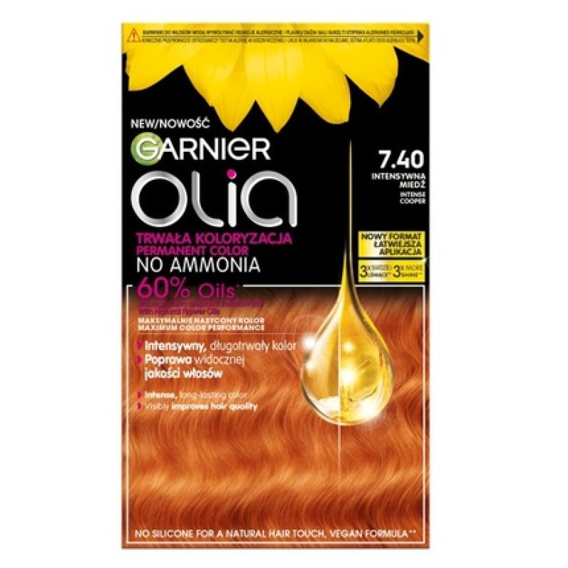 Garnier Olia Hair Color 740 Intense Copper