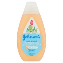Johnson's Pure Protect Bath & Body Wash 2-in-1 500ml