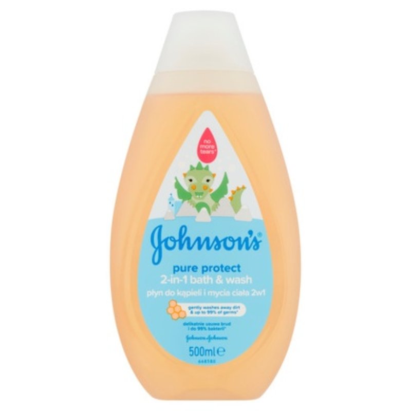 Johnson's Pure Protect Bath & Body Wash 2-in-1 500ml