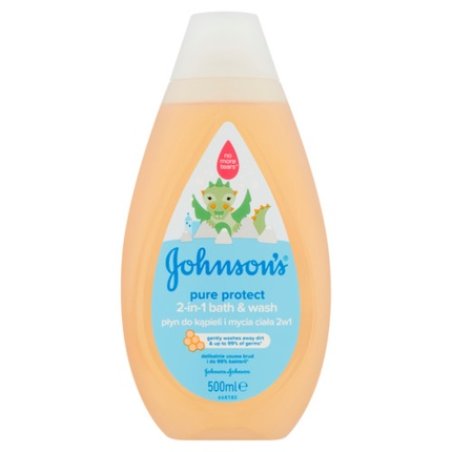 Johnson's Pure Protect Bath & Body Wash 2-in-1 500ml