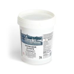 La Corvette Ecocert Linseed Oil Paste Black Soap 1kg