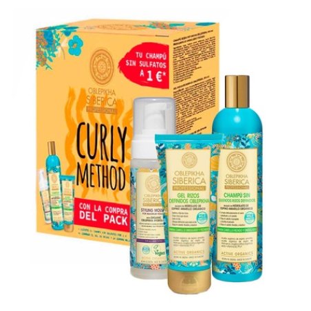 Set Curly Sea Buckthorn: Sulfate-Free Shampoo 400ml Curl Gel 200ml Molding Foam 170ml
