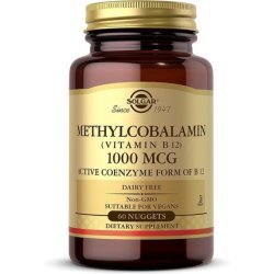 Solgar Methylcobalamin 1000µg Nuggets for Energy Support 30 Pack - Vegan
