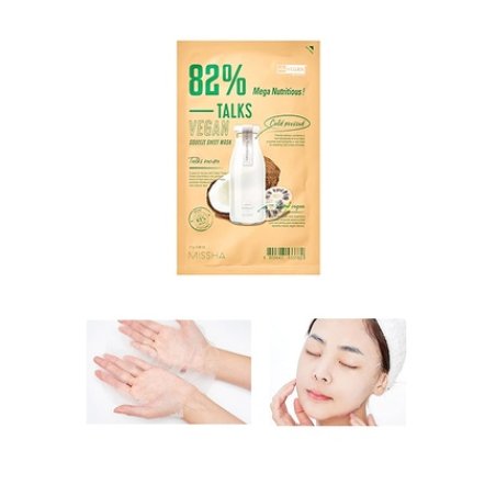 MISSHA Talks Vegan Squeeze Sheet Mask Mega Nutritious Vegan Sheet Mask for Mature Skin 1 pc