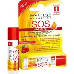 Eveline SOS Argan Oil Nourishing and Regenerating Lip Balm with SPF 10 Classic