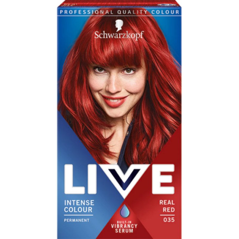 Live Intense Color Hair Dye 035 Real Red 142.5ml