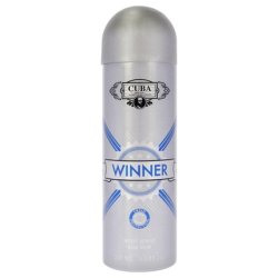 Cuba Winner for Men 6.6 oz Body Spray