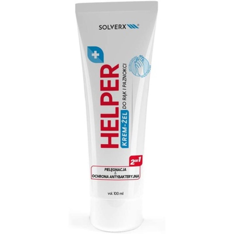 HELPER Antibacterial Hand Gel and Hand and Nail Cream 2 in 1 100ml