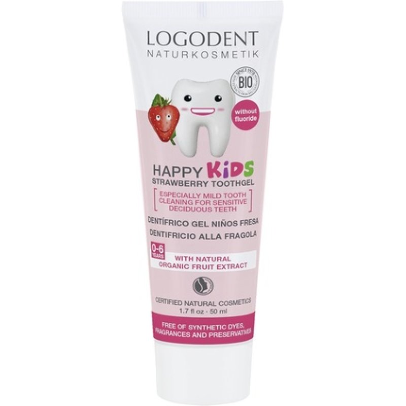 Logona Logodent Happy Kids Strawberry Tooth Gel 50ml