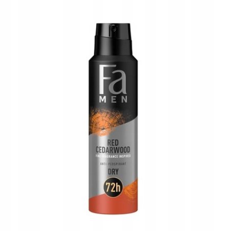 Fa Men Red Cedarwood Inspired Antiperspirant 72 Hour Deodorant