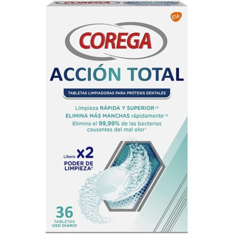 COREGA Total Action 36 Cleaning Tablets