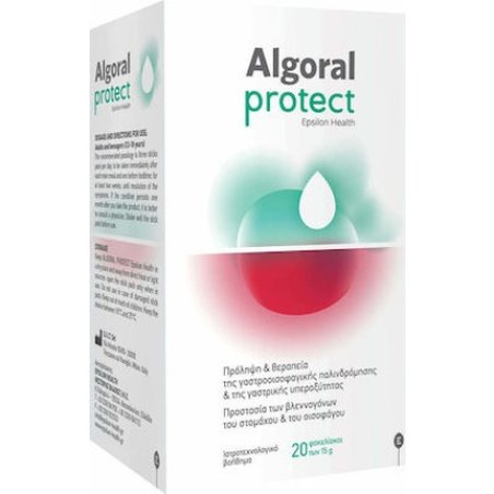 Epsilon Health Algoral Protect Supplement For Gastroesophageal Reflux - 20 Sachets X 15 Grams