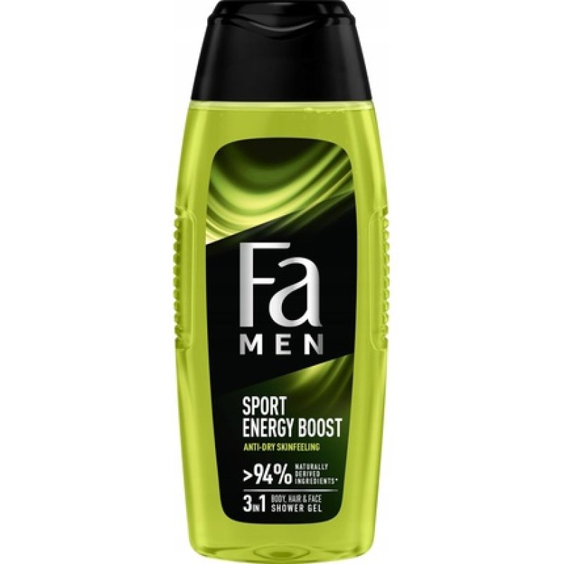 FA Men Sport Energy Boost 3 in 1 Shower Gel 750ml