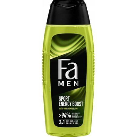 FA Men Sport Energy Boost 3 in 1 Shower Gel 750ml